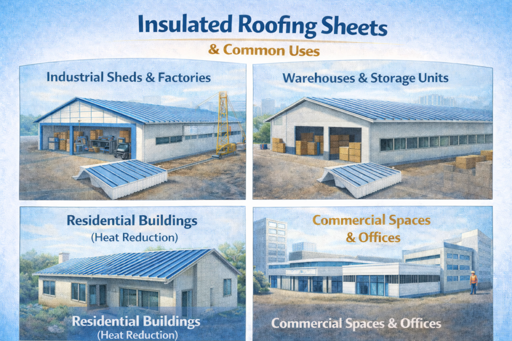 Common Uses of Insulated Roofing Sheets