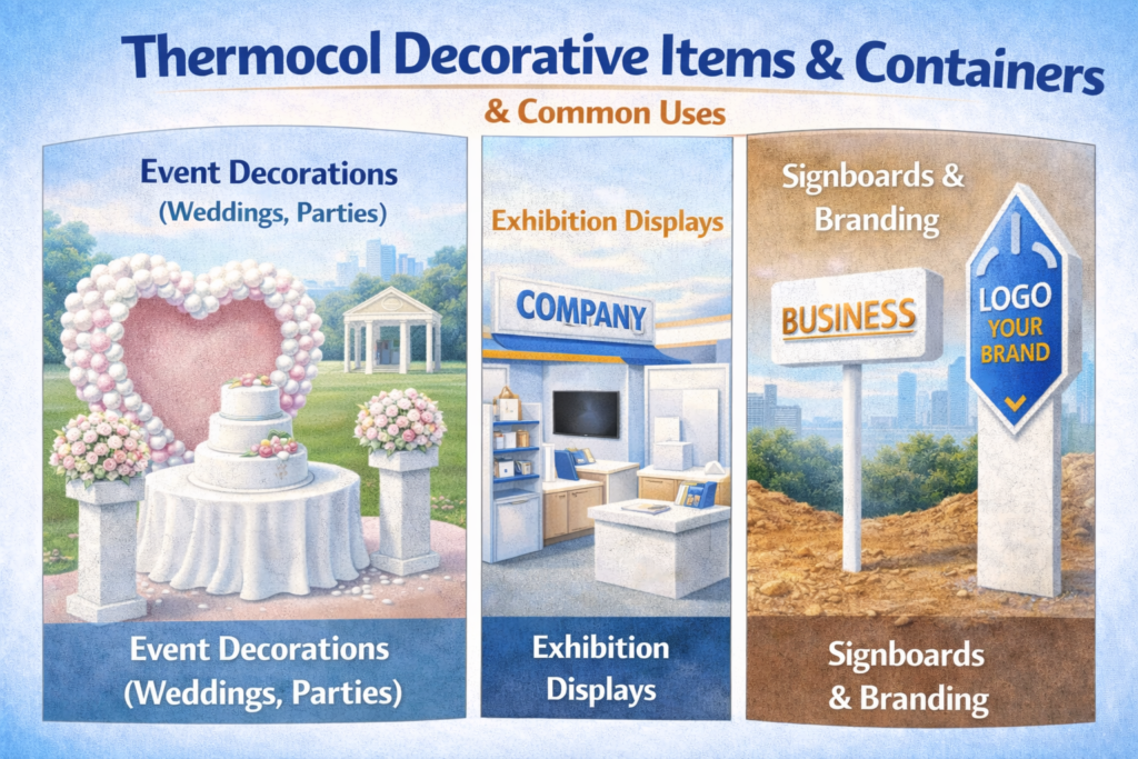 Common Uses of Thermocol Decorative Items
