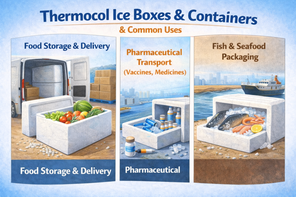 Common Uses of Thermocol Ice Boxes & Containers